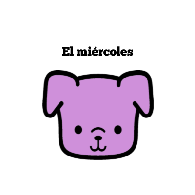 Daily Spanish word, with a hint (mnemonic, mem, mental nudge) - Wednesday  el miércoles Wednesday we always eat